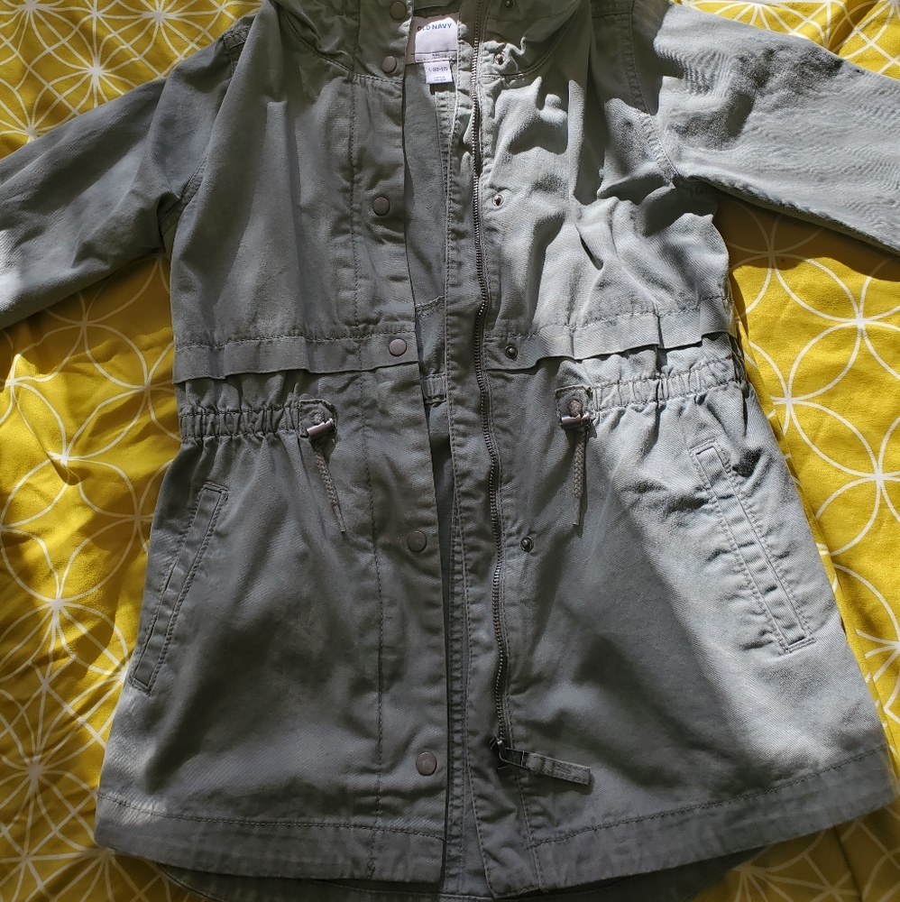 Girls Old Navy Hooded Utility Jacket
